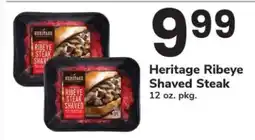 Safeway Heritage Ribeye Shaved Steak offer