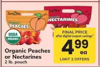 Safeway Organic Peaches or Nectarines offer