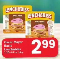 Safeway Oscar Mayer Basic Lunchables offer
