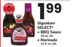 Safeway Signature SELECT BBQ Sauce/Marinade offer