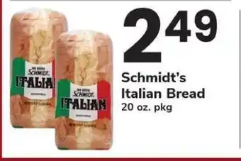Safeway Schmidt's Italian Bread offer