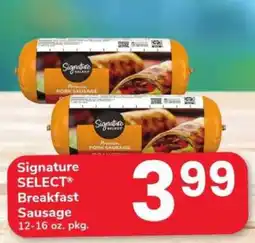 Safeway Signature SELECT Breakfast Sausage offer