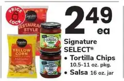 Safeway Signature SELECT Tortilla Chips & Salsa offer