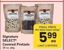 Safeway Signature SELECT Covered Pretzels offer