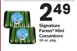 Safeway Signature Farms Mini Cucumbers offer