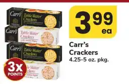 Safeway Carr's Crackers offer