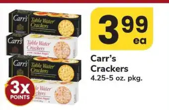 Safeway Carr's Crackers offer