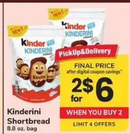 Safeway Kinderini Shortbread offer