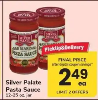 Safeway Silver Palate Pasta Sauce offer