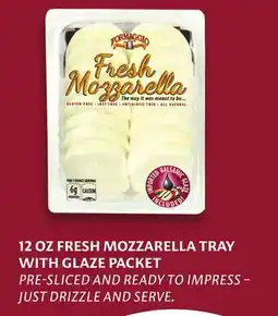 ACME 12 OZ FRESH MOZZARELLA TRAY WITH GLAZE PACKET offer