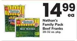 ACME Nathan's Family Pack Beef Franks offer
