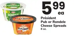 ACME Président Pub or Rondele Cheese Spreads offer