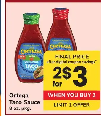 ACME Ortega Taco Sauce offer