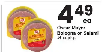 ACME Oscar Mayer Bologna or Salami offer