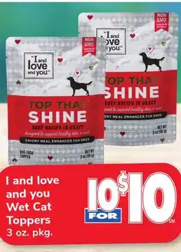 ACME I and love and you Wet Cat Toppers offer