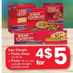 ACME San Giorgio Pasta Soup 12-16 oz., Pasta 16 oz. pkg offer