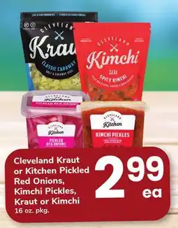ACME Cleveland Kraut or Kitchen Pickled Red Onions, Kimchi offer