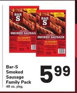 ACME Bar-S Smoked Sausage Family Pack offer