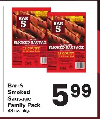 ACME Bar-S Smoked Sausage Family Pack offer