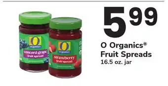 ACME O Organics Fruit Spreads offer