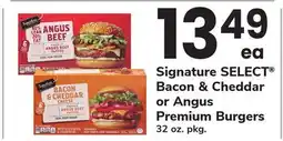ACME Signature SELECT Bacon & Cheddar or Angus Premium Burgers offer