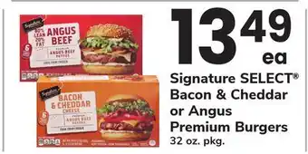 ACME Signature SELECT Bacon & Cheddar or Angus Premium Burgers offer
