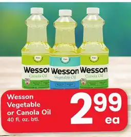 ACME Wesson Vegetable or Canola Oil offer