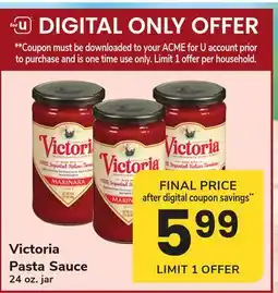 ACME Victoria Pasta Sauce offer