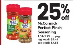 ACME McCormick Perfect Pinch Seasoning offer