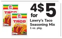 ACME Lawry's Taco Seasoning Mix offer