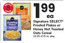 ACME Signature SELECT Frosted Flakes or Honey Nut Toasted Oats Cereal offer