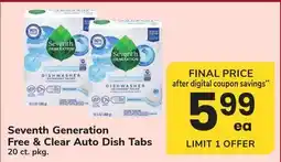 ACME Seventh Generation Free & Clear Auto Dish Tabs offer