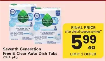 ACME Seventh Generation Free & Clear Auto Dish Tabs offer