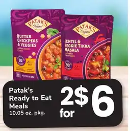 ACME Patak's Ready to Eat Meals offer