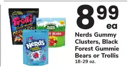 ACME Nerds Gummy Clusters, Black Forest Gummie Bears or Trollis offer