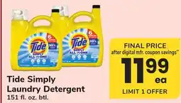 ACME Tide Simply Laundry Detergent offer