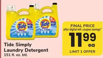 ACME Tide Simply Laundry Detergent offer