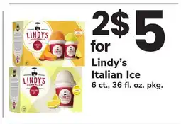 ACME Lindy's Italian Ice offer