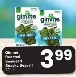 ACME Gimme Roasted Seaweed Snacks Seasalt offer
