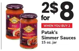 ACME Patak's Simmer Sauces offer
