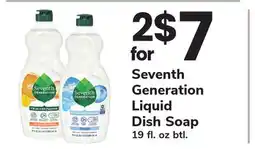 ACME Seventh Generation Liquid Dish Soap offer