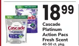 ACME Cascade Platinum Action Pacs Fresh Scent offer