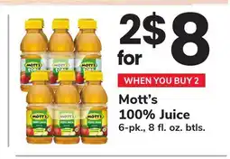 ACME Mott's 100% Juice offer