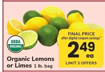 ACME Organic Lemons or Limes offer