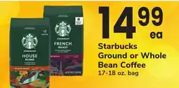 ACME Starbucks Ground or Whole Bean Coffee offer