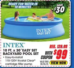 Big 5 Intex 10' x 30 Easy Set Backyard Pool Set offer