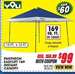 Big 5 Yoli Pantheon EasyLift 169 13'x13' Instant Canopy offer
