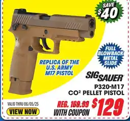 Big 5 Sig Sauer P320-M17 CO2 Pellet Pistol offer