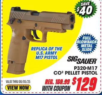 Big 5 Sig Sauer P320-M17 CO2 Pellet Pistol offer