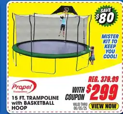 Big 5 Propel 15' Trampoline with Basketball Hoop offer